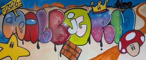 Jugendgruppe Malborn, Graffiti Workshop im Jugendraum